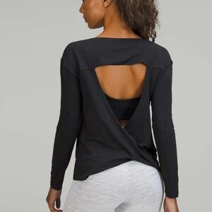 Lululemon Modal-Blend Open-Back Long Sleeve Shirt
